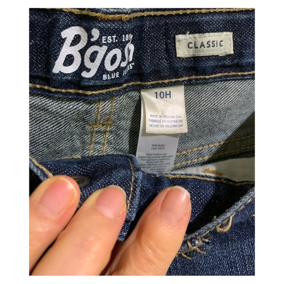 B’gosh Oshkosh Kid Husky Vintage Women Fit True Blue Wash Jeans Size 10H - Picture 12 of 14